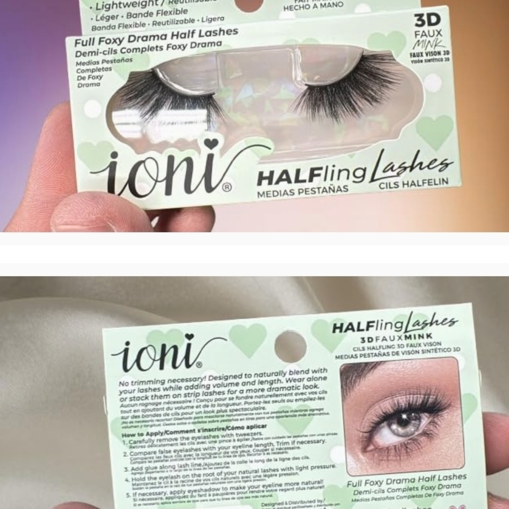 💕 $2 Bundled Ioni 3D Faux Mink Lashes - Black